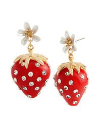betsey johnson strawberry earrings - Google Search
