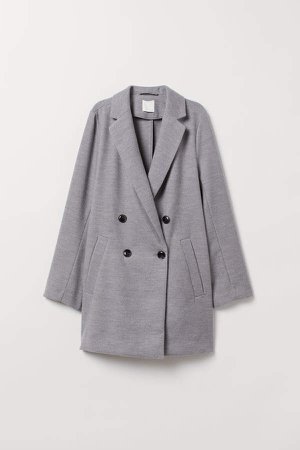 Double-breasted Coat - Gray