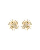 Hueb Secret Garden 18k Gold & Diamond Flower Stud Earrings | Neiman Marcus