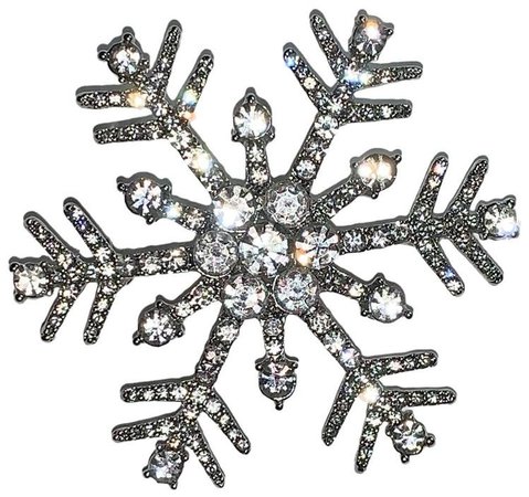 Swarovski Crystal Snowflake Brooch