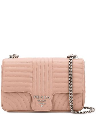 Shop pink Prada Diagramme shoulder bag with Express Delivery - Farfetch