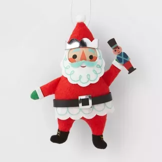 Santa With Nutcracker Christmas Tree Ornament - Wondershop™ : Target
