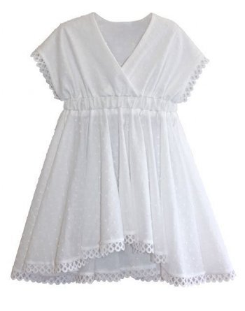 White Swiss Dot Cover Up Dress Now in Stock - Girls Toddler Clothing