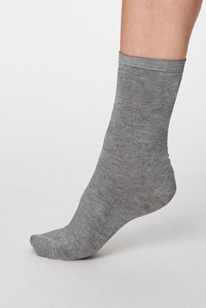 Jackie Essential Bamboo Grey Sock – Know The Origin