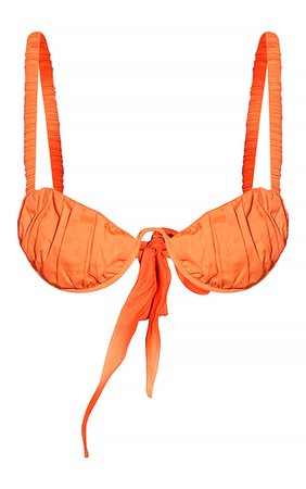 Orange Cup Detail Bralet | Co-Ords | PrettyLittleThing USA