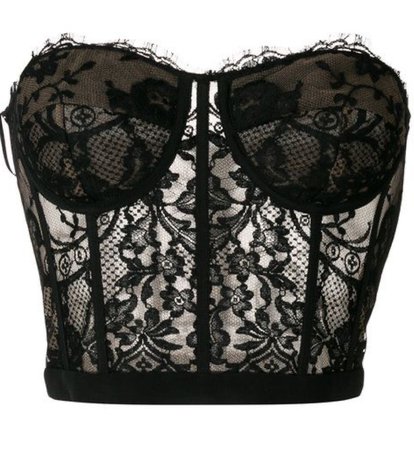 black lace corset bodice