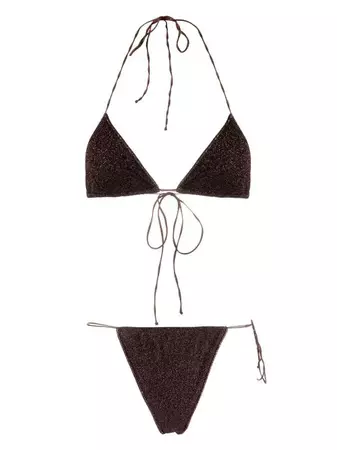 Oséree Lumière Lurex Micro Bikini Set - Farfetch