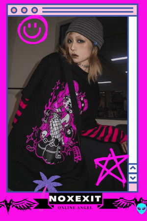 PUNK ✧ HARAJUKU buy harajuku japan streetwear punk princess emo avril lavigne grunge hello kitty black pink aesthetic apparel | SHOP NOXEXIT – noxexit