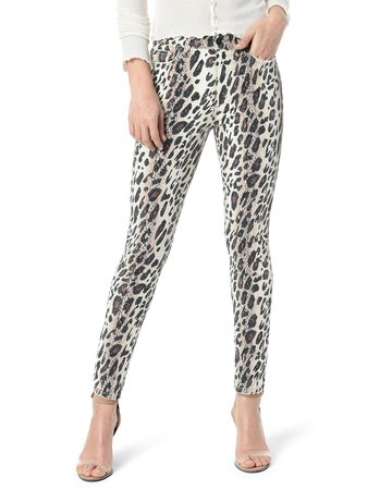 Joe's Jeans The Charlie Ankle Skinny Leopard-Print Jeans | Neiman Marcus