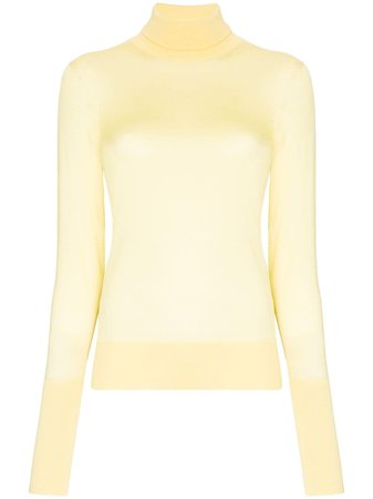 Victoria Beckham, Silk Turtleneck Jumper Sweater Top