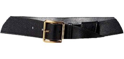 alexander mcqueen belt black leather gold buckle