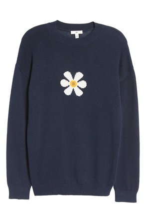 BP. Daisy Front Crewneck Sweater | Nordstrom
