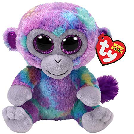 Ty Beanie Boos Zuri - Multi-Colored Monkey reg: Toys & Games