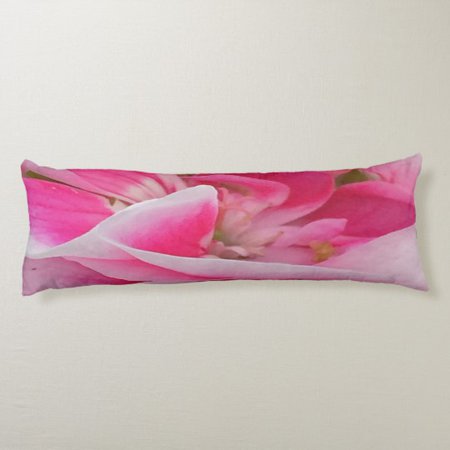 Pretty in Pink Flowers Body Pillow | Zazzle.com