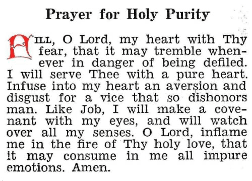 prayer for purity