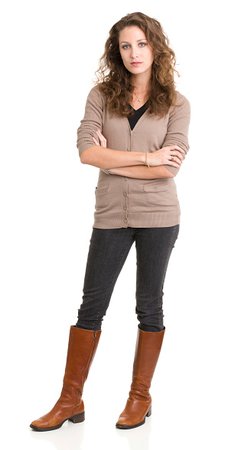 brown sweater woman standing - Google Search