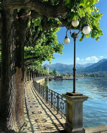 Walkway by Water Background