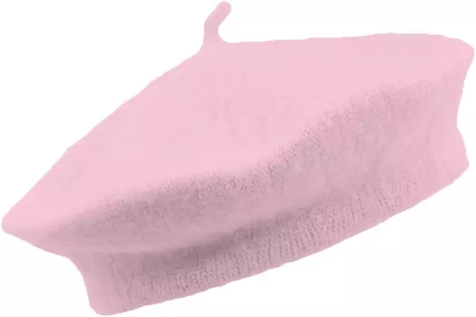 Nollita | Pastel Pink Wool Beret