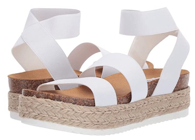 White platform sandal