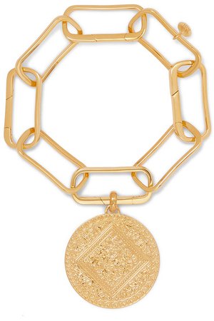 Monica Vinader | Alta Capture gold vermeil charm bracelet | NET-A-PORTER.COM
