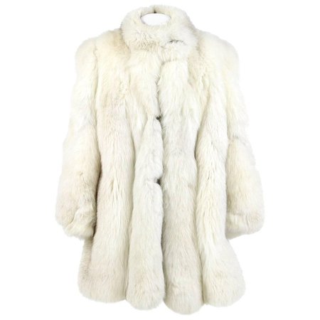 White Fox Fur Coat, 1980s