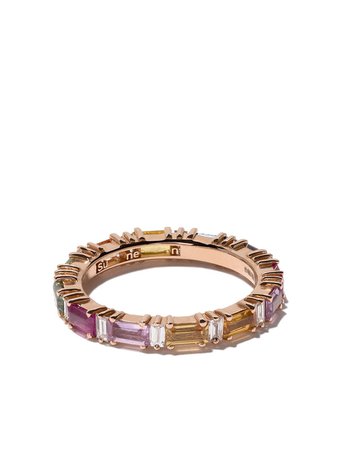 Suzanne Kalan 18kt Roze Gouden Rainbow Eternity Armband Met Diamant En Saffier - Farfetch