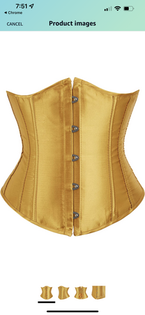 corset gold