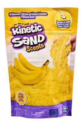 banana kinetic sand yellow