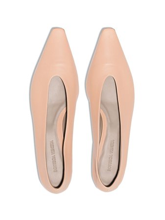 Bottega Veneta Almond Ballerina Shoes 608872VBSD0 Neutral | Farfetch