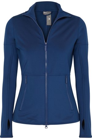 adidas by Stella McCartney | + Parley for the Oceans Essentials Climalite stretch-jersey jacket | NET-A-PORTER.COM