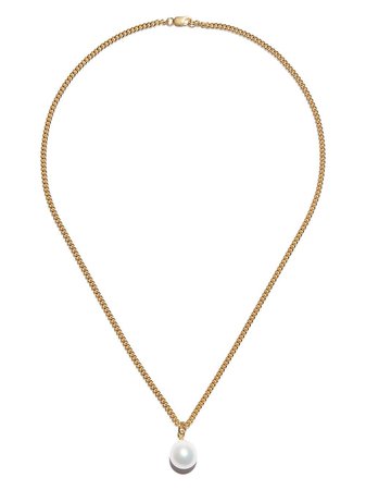 Otiumberg pearl pendant chain necklace - FARFETCH