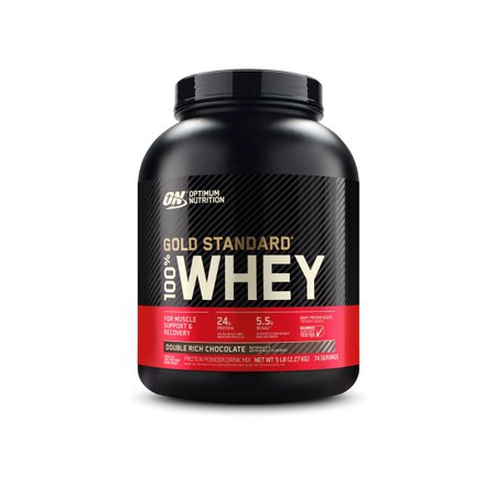 Optimum Nutrition Gold Standard 100% Whey Protein Powder in Double Rich Chocolate