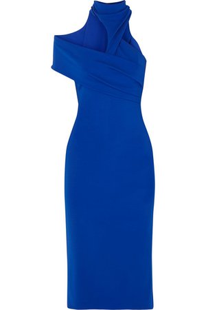 Cushnie | Asymmetric cutout crepe midi dress | NET-A-PORTER.COM