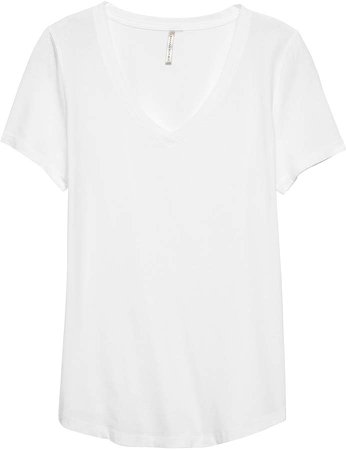 Petite SUPIMA Cotton V-Neck T-Shirt