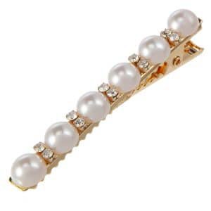 Hairclip pearl mix oval White - Nora Norway