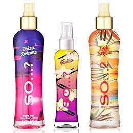 Body Mist by So…? Womens Candy Floss, Vanilla, Sweet Pea Body Spray Mixed Fragrance Bundle 100ml (Pack of 3) : Amazon.co.uk: Beauty