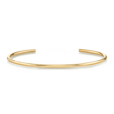 Gold Slim Cuff Bracelet, The Last Line