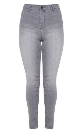 Grey Disco Fit Skinny Jean | Denim | PrettyLittleThing