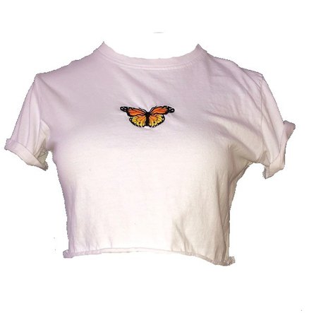 monarch butterfly crop top