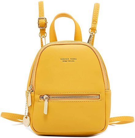 Amazon.com: Small Backpack for Women Cute Mini Backpack Purse for Teen Girls Lightweight Daypack Convertible Satchel Bag - Yellow : Clothing, Shoes & Jewelry