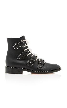 Studded Leather Ankle Boots by Givenchy | Moda Operandi