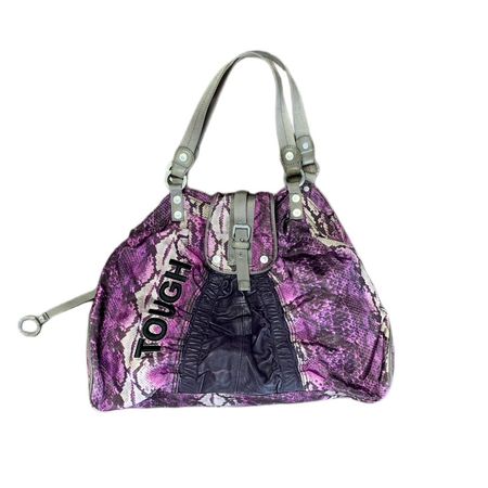 Tough-1 Women's Purple and Black Bag | Depop