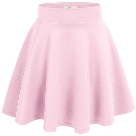 Pastel Pink Flared Skirt 1