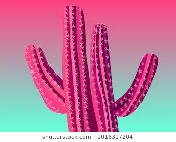 Vaporwave Cactus