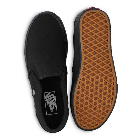 Vans Women's ASHER black/black slip on sneake | Softmoc.com