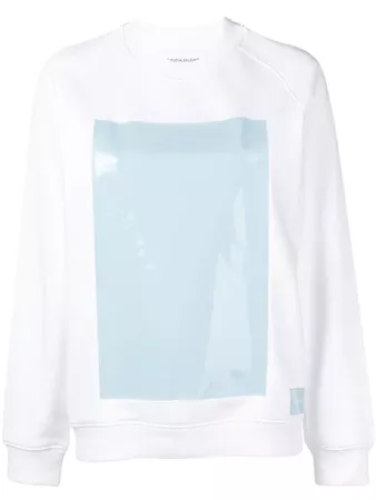 Calvin Klein Jeans vinyl-panelled Sweatshirt - Farfetch