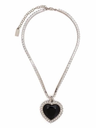 VETEMENTS Crystal Heart Pendant Necklace - Farfetch