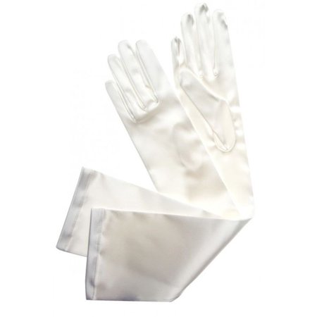 Guante Varade White Satin Gloves