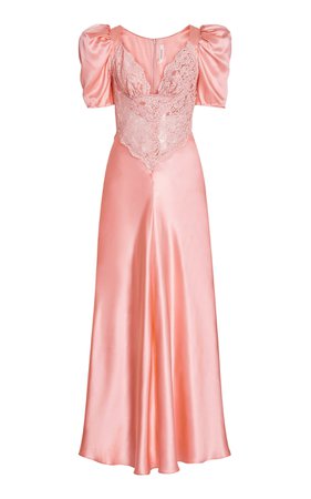 Silk Satin Lace Maxi Dress By Rodarte | Moda Operandi