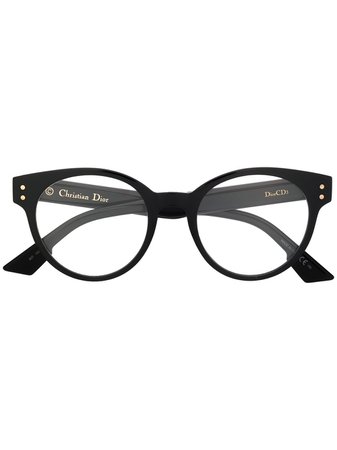 Dior Eyewear round logo glasses - FARFETCH